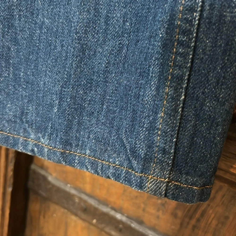 NWT Frame Le Italien Straight Jean in Vintage Blue 24 - Picture 13 of 16